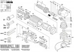 Bosch 0 602 332 411 --- Flat Head Angle Sander Spare Parts